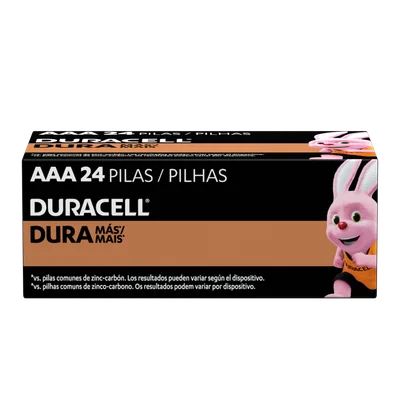 Pilha Alcalina  Aaa Pequena Duracell Com 24 Unidades