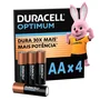 Pilha Optimum Aa Pequena Duracell Com 4 Unidades