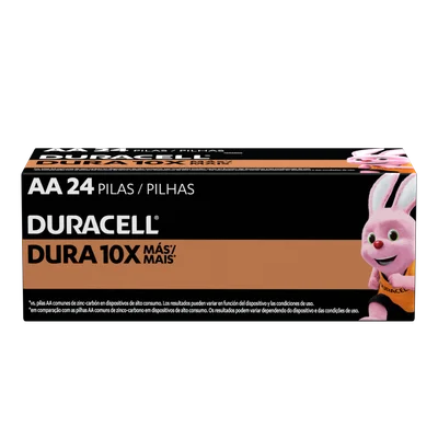 Pilha Alcalina  Aa Pequena Duracell Com 24 Unidades