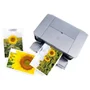Papel Fotográfico 10x15 Cm A6 265g Glossy Branco Brilhante Resistente À Água 20 Folhas