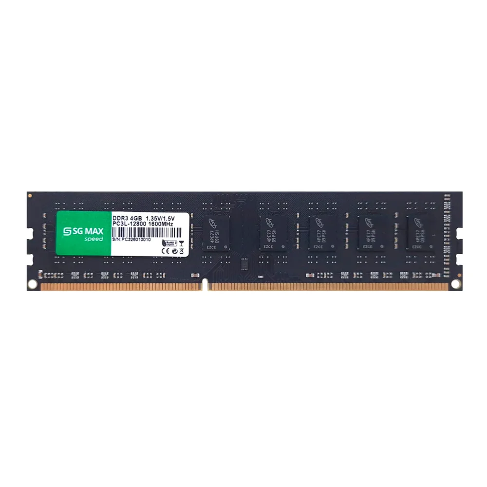 Imagem 3 de 5 do produto Memoria 4gb Ddr3l 1600 Cl 11 1.35v/1.5v Desktop Udimm Sgm4gl1600cl11d Sgmax