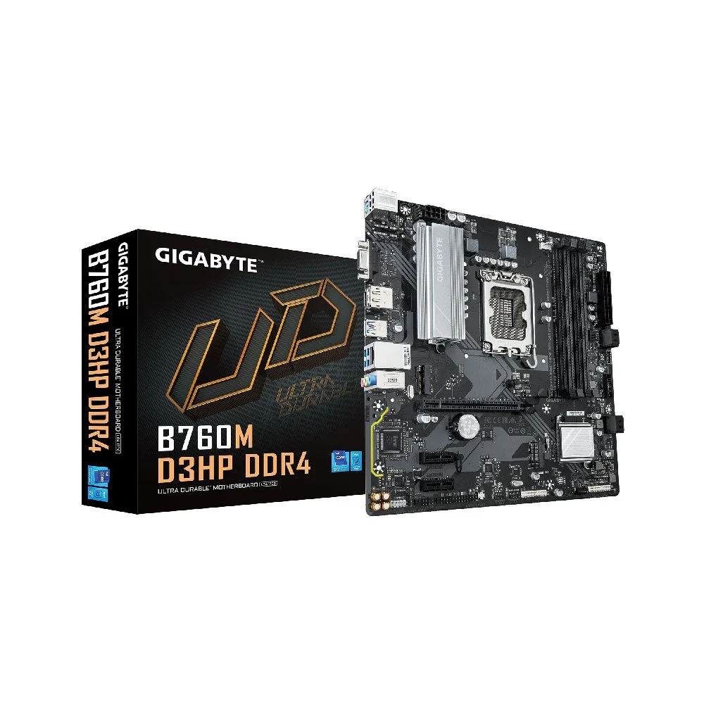 Placa Mãe Gigabyte B760m D3hp Ddr4 LGA 1700 4x Ddr4 Chipset B760 Matx
