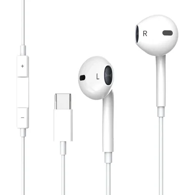 Fone De Ouvido Tipo C Alta Qualidade Intra-auricular Branco