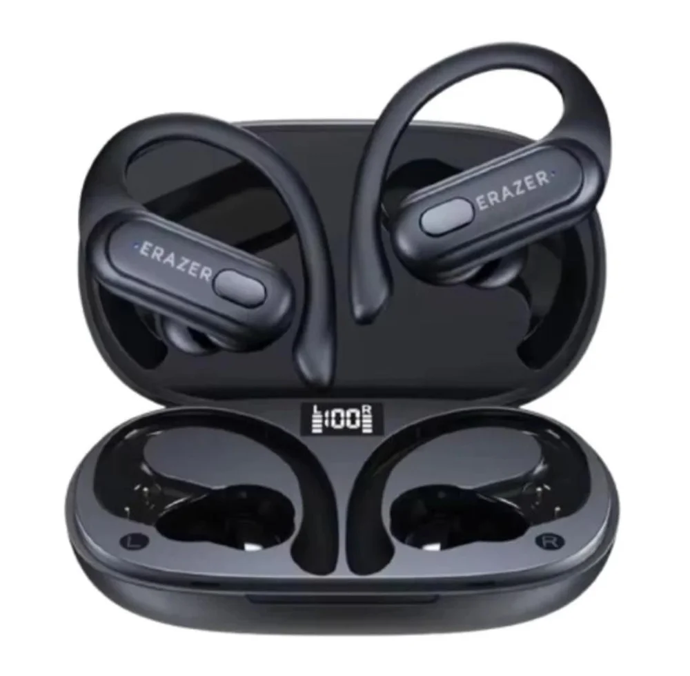Fone De Ouvido Clip Lenovo Xt60 Esportivo Bluetooth 5.3 Cor Preto