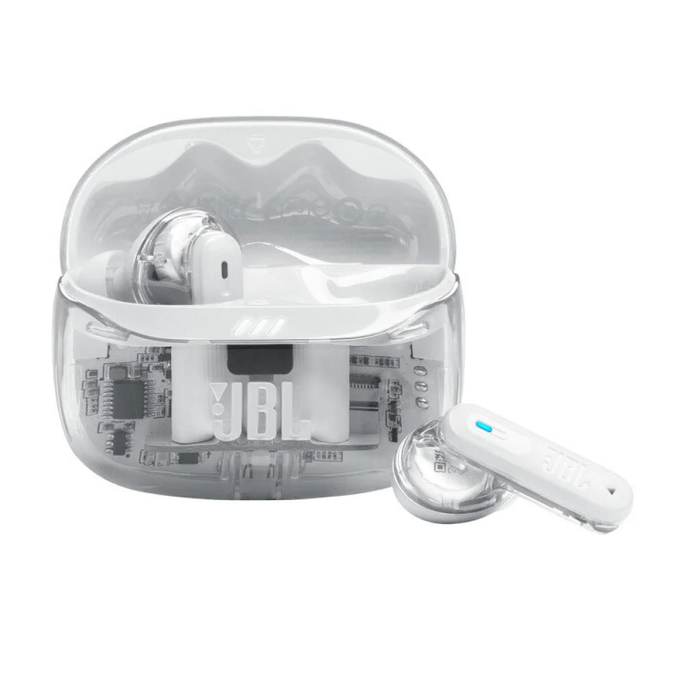 Fone De Ouvido Bluetooth Jbl Tune Beam 2 Com Transparência Branco Fone De Ouvido Bluetooth Jbl Tune Beam 2 Com Transparência Branco