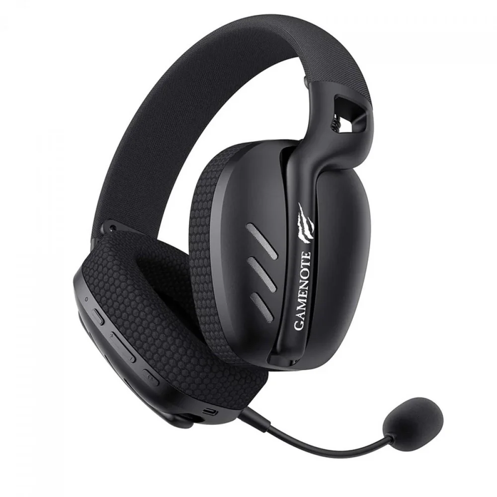 Imagem 3 de 5 do produto Headset Gamer Havit Quad-mode Fuxi-h6, Wireless, Bluetooth, Usb, 3.5mm, Drivers De 40mm, Preto, Fuxi H6-blk