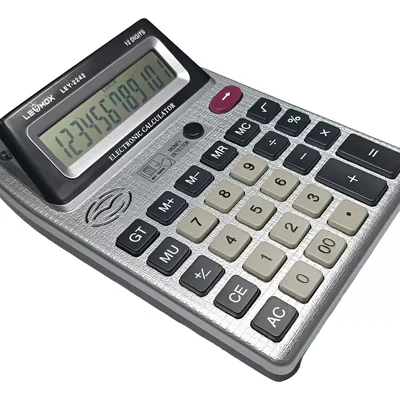 Calculadora Digital 12 Digitos Visor Duplo Lehmox Ley - 2242