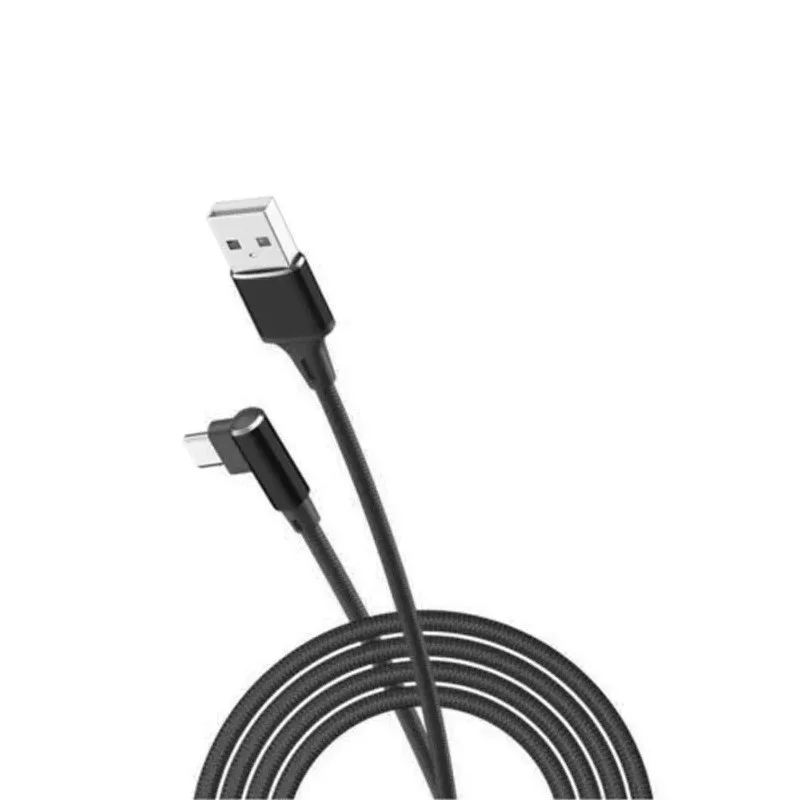 Cabo Micro Usb V8 Em L 90 Graus 2.1a 1m Carga E Dados Turbo Exbom - Cbx-u2c11v8