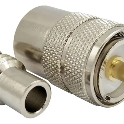 Conector Uhf Macho P/ Solda C/ Redutor – Kit C/ 10 Unid