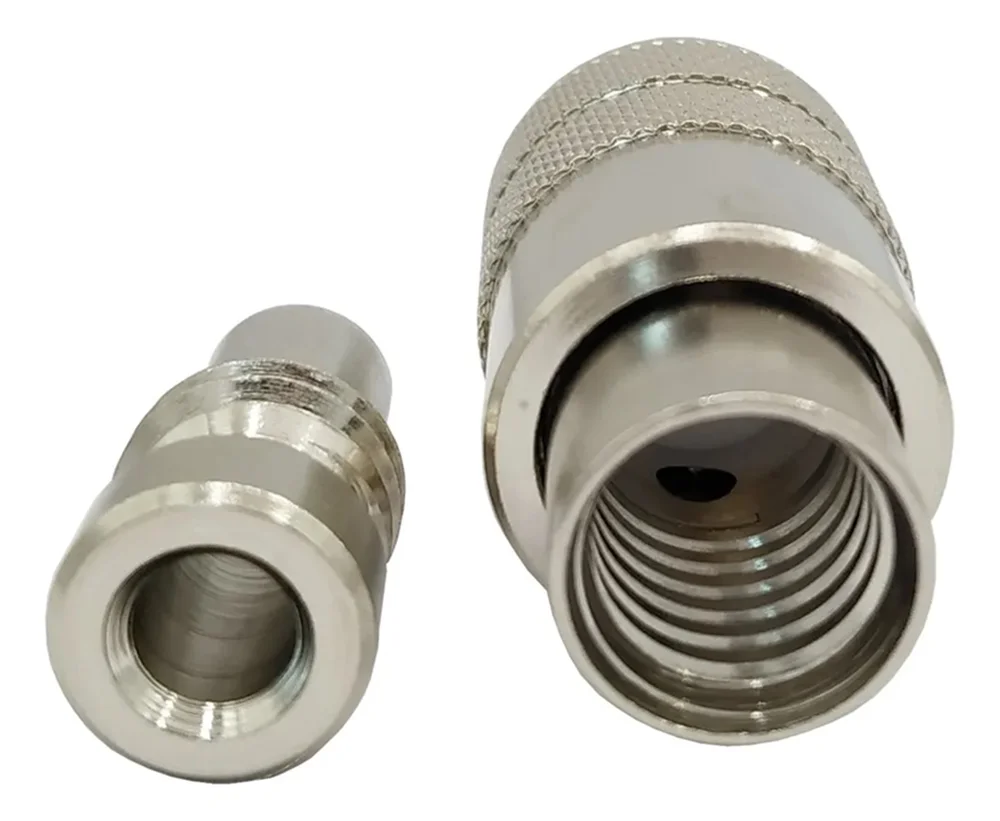 Imagem 3 de 5 do produto Conector Uhf Macho P/ Solda C/ Redutor – Kit C/ 10 Unid