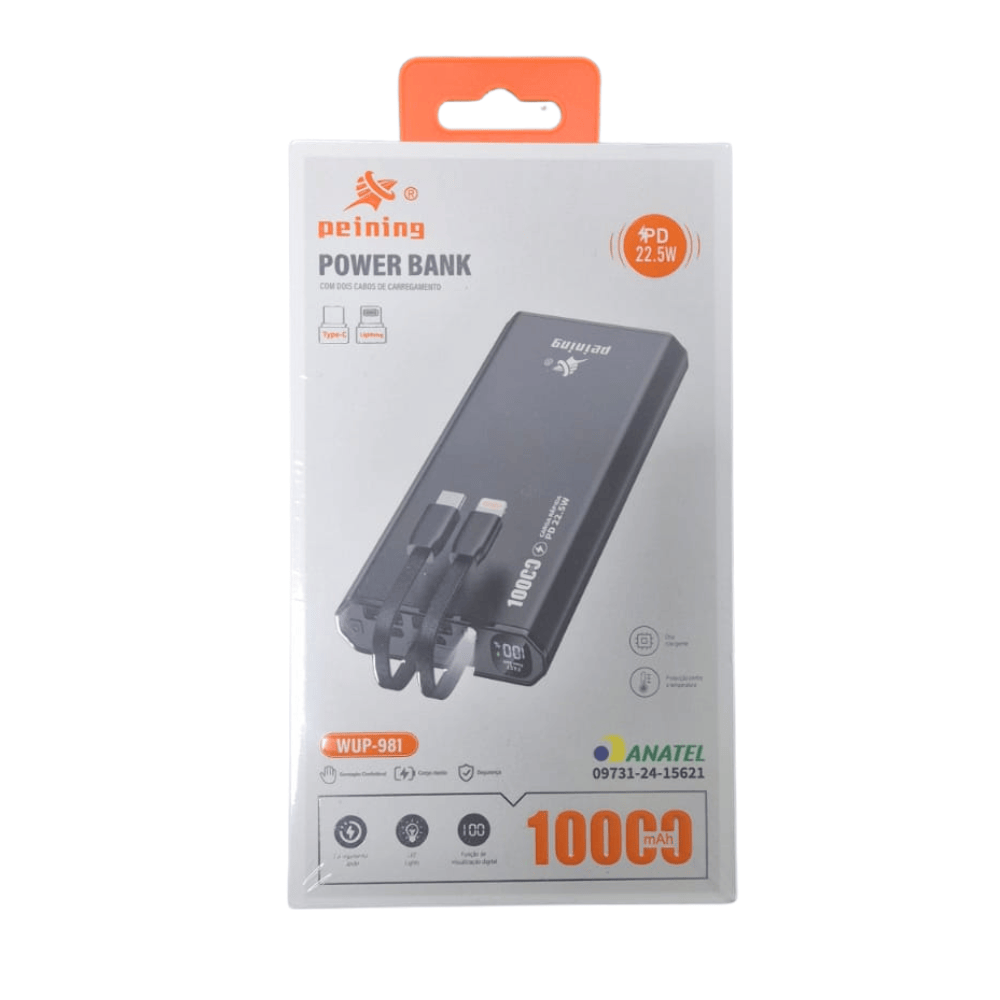 Powerbank 10000mah C/ Display Wup-981 Peining