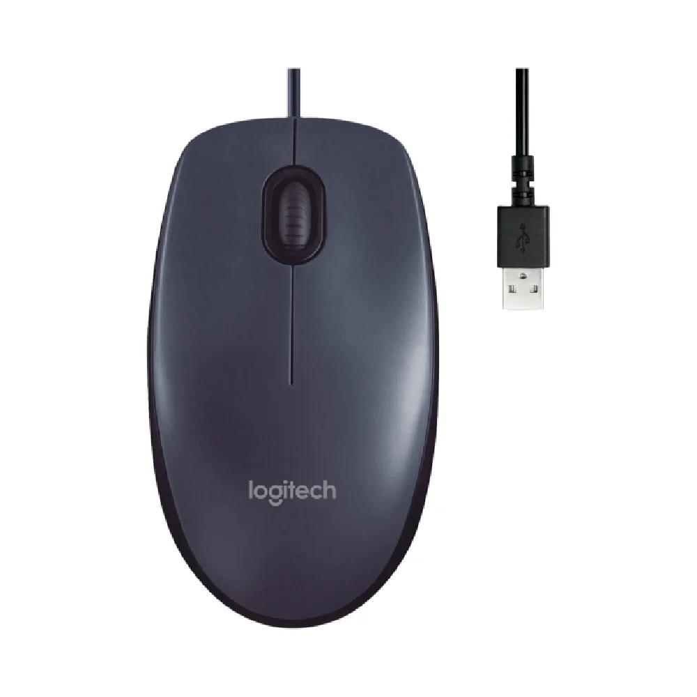 Imagem 3 de 5 do produto Mouse Logitech M90 3 Botões 1000dpi C/fio Preto