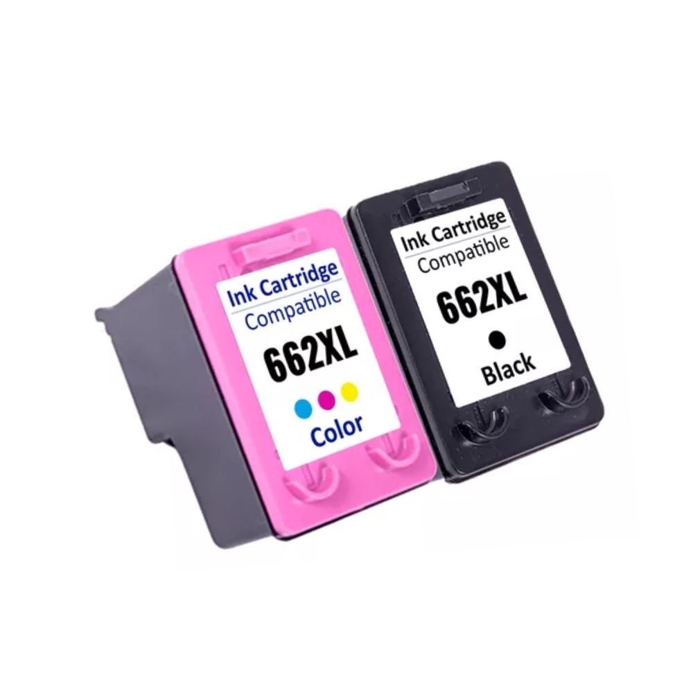Kit Cartucho De Tinta Compatível Hp 662xl Black E Color Ollix 2un.
