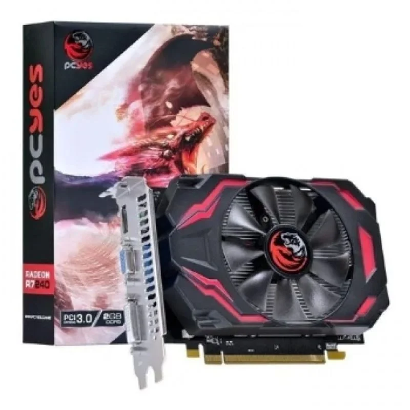 Placa De Video 4gb Radeon - R7 250 - PCyes - GDDR5 - 128 Bits Single - Fan - Pjr7250x4gb