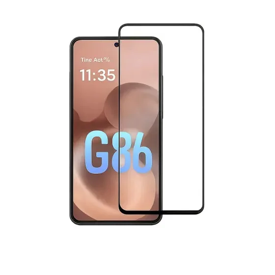 Imagem 4 de 5 do produto Kit Para Moto G86 | Capa Tpu Anti Choque + Película Frontal 3d De Vidro Temperado