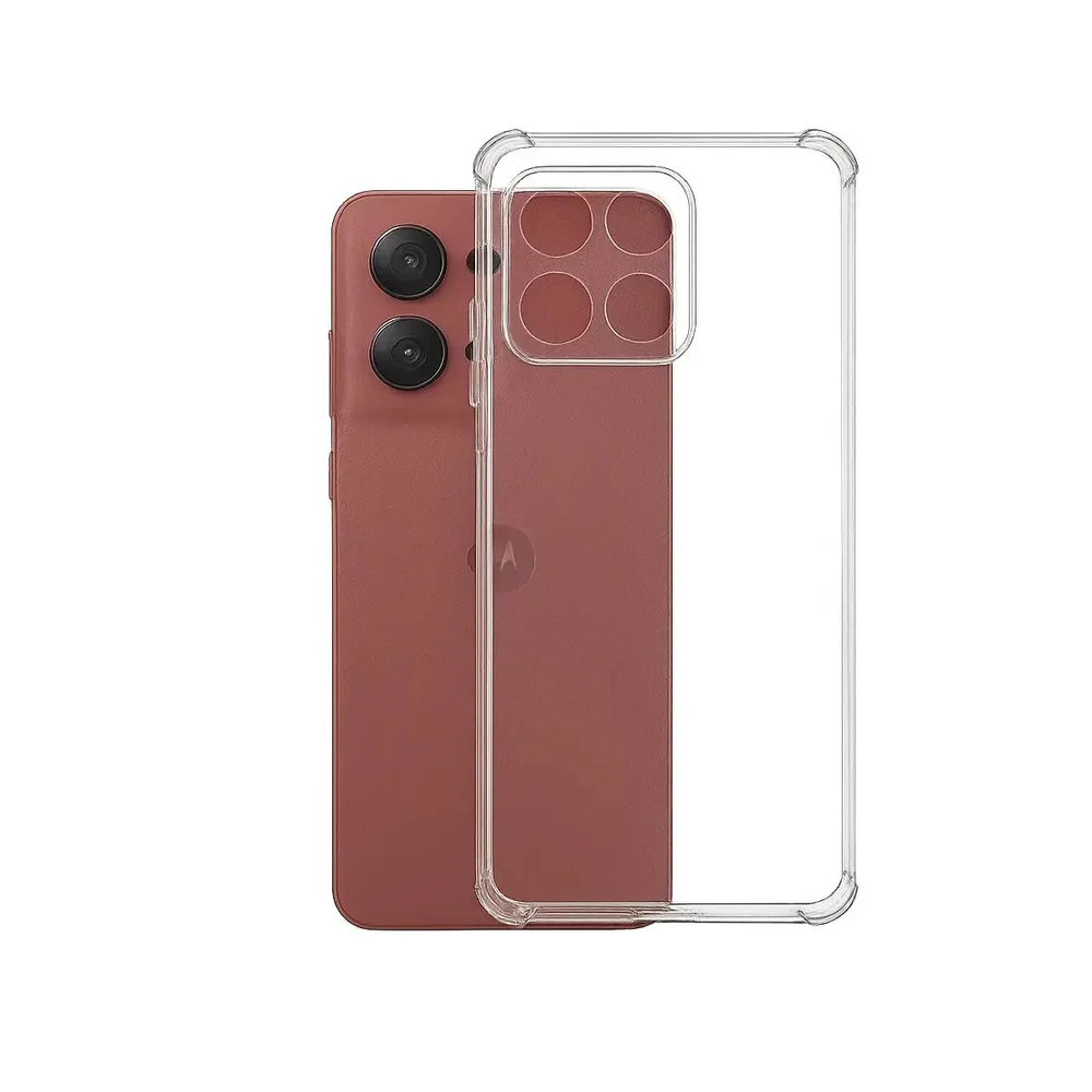 Imagem 5 de 5 do produto Kit Para Moto G86 | Capa Tpu Anti Choque + Película Frontal 3d De Vidro Temperado
