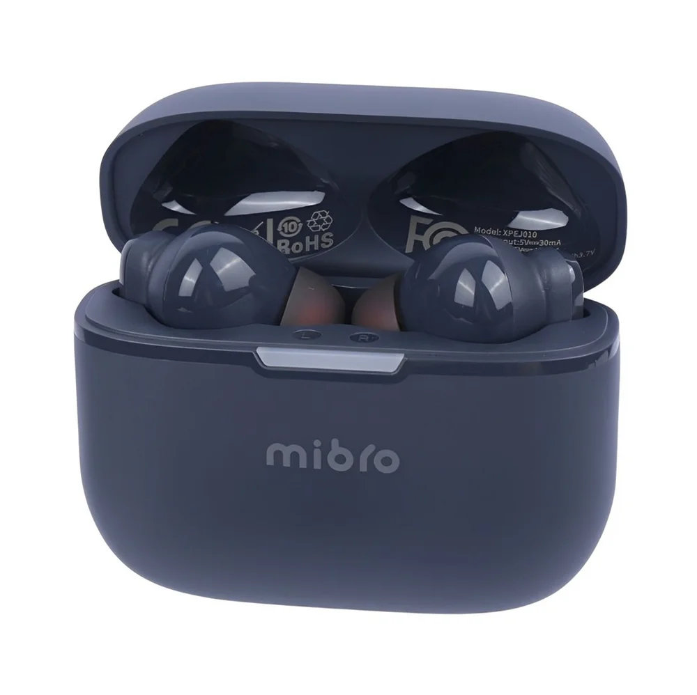Imagem 3 de 5 do produto Fone De Ouvido Mibro Ac1, Cancelamento De Ruído Ativo Híbrido, 30 Horas, Xpej010 Bluetooth 5.2- Azul