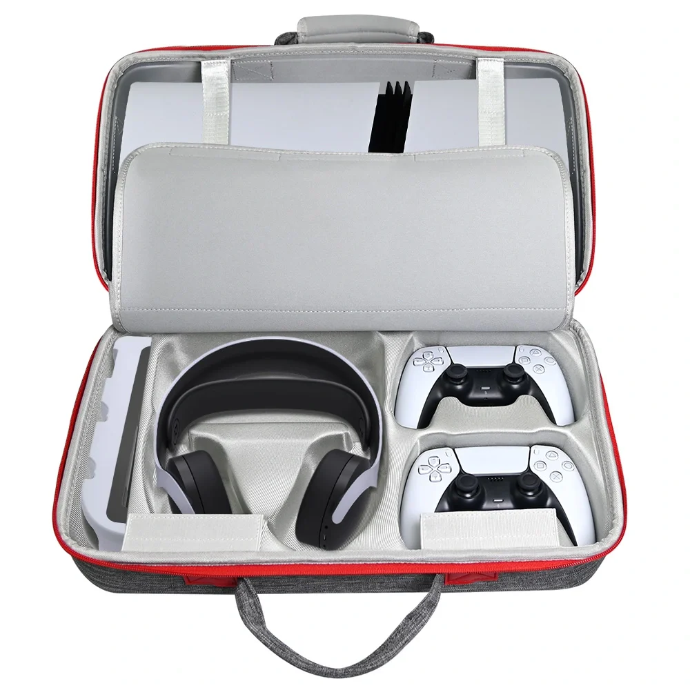 Imagem 4 de 5 do produto Bolsa Premium Mochila Transporte Para Ps5 Pro Bag Cinza