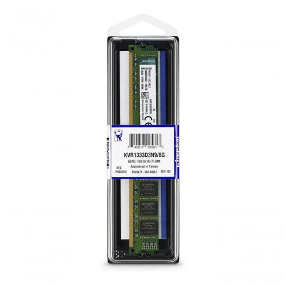 Memória Desktop 8GB Ddr3 1600mhz Kingston Kvr16n11/8 Dimm
