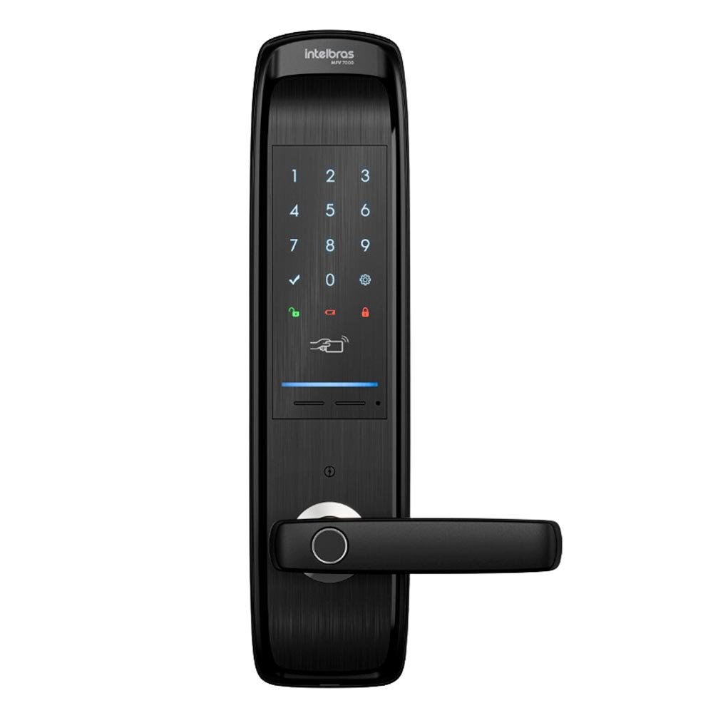 Fechadura Digital De Embutir Mfv 7000 Preta - Intelbras - Na