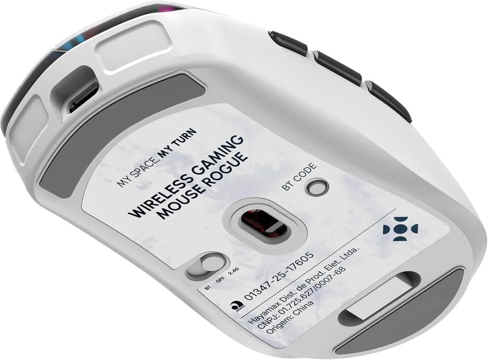 Imagem 4 de 4 do produto Mouse Gamer Fortrek Rogue Wireless Branco