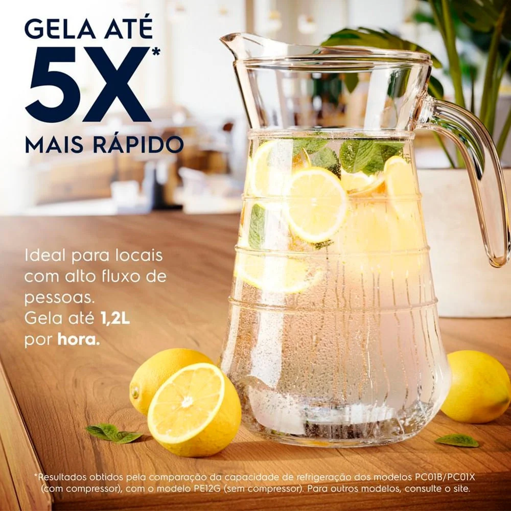 Imagem 3 de 5 do produto Purificador Agua Electrolux Compressor Experience - P30eba51n09  Cinza  110 Volts