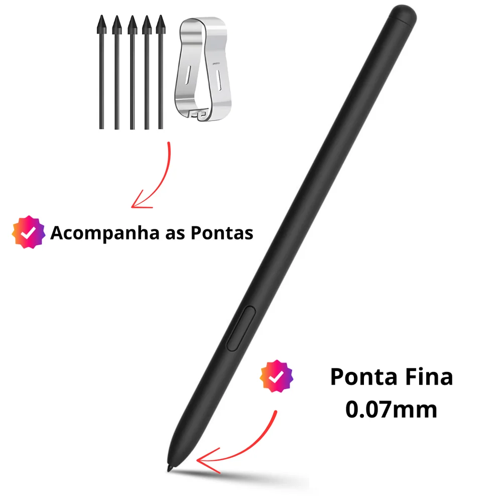 Imagem 3 de 5 do produto Caneta Stylus Touch Para Samsung Galaxy Tab S7 S7+ S7 Fe