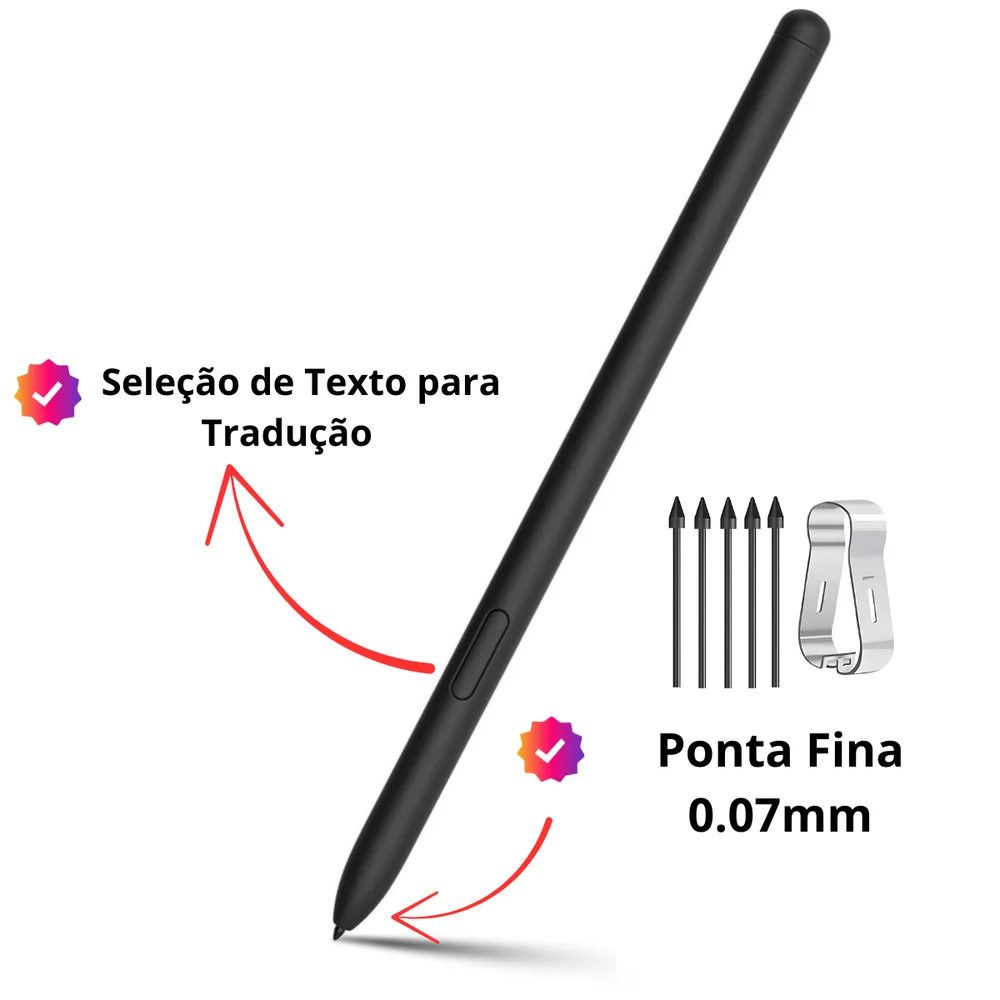 Imagem 4 de 5 do produto Caneta Stylus Touch Para Samsung Galaxy Tab S7 S7+ S7 Fe