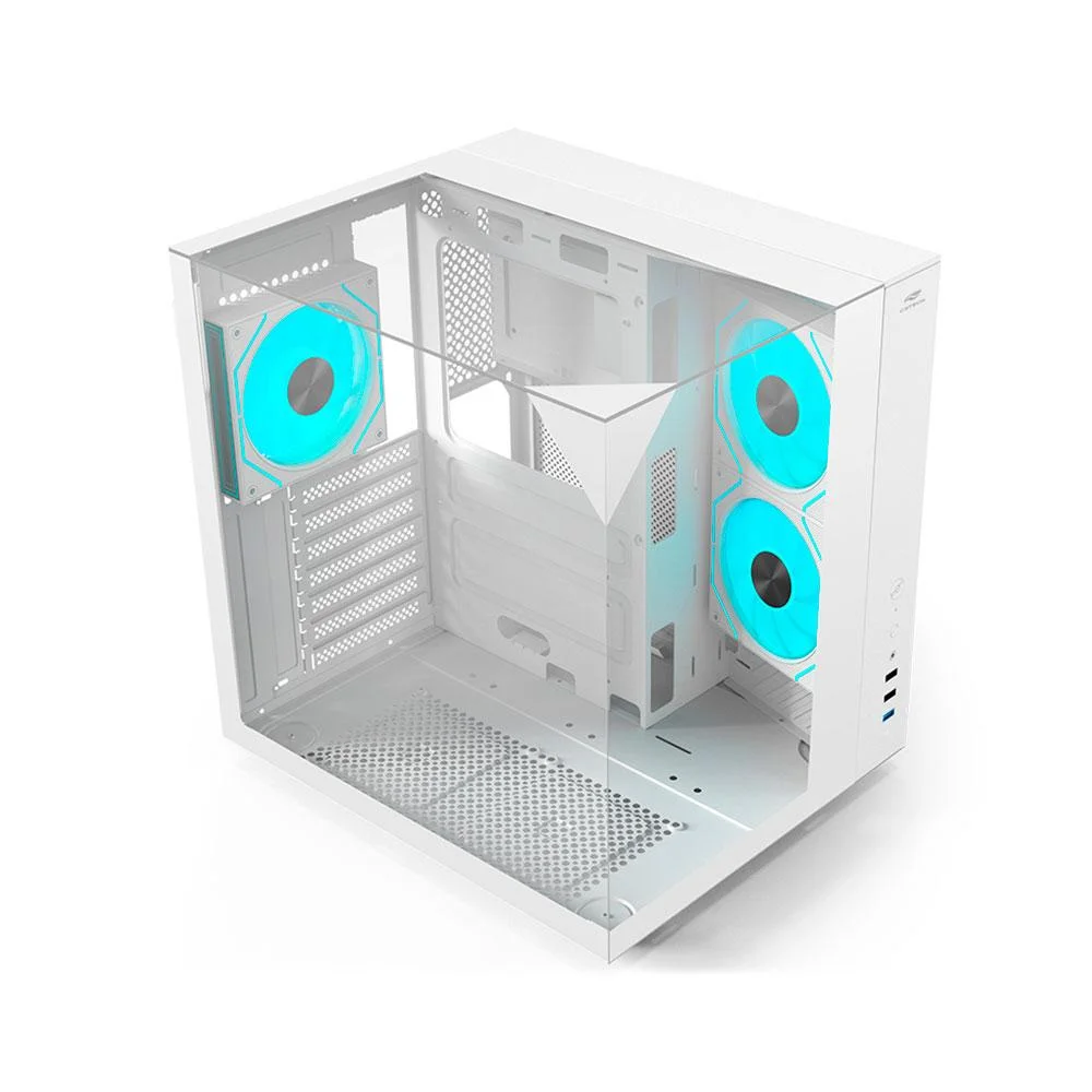 Gabinete Gamer C3tech Aquarius Mt-g950wh Sem Fonte Branco