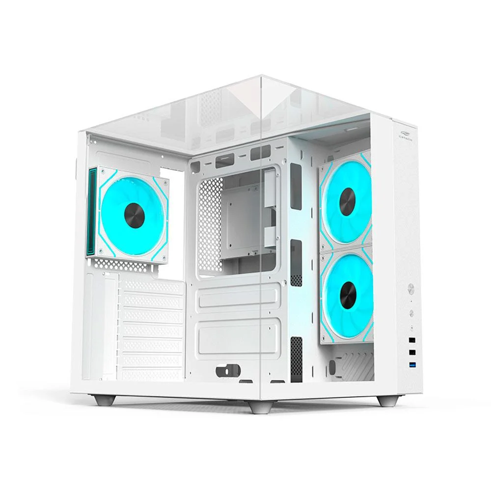 Imagem 3 de 5 do produto Gabinete Gamer C3tech Aquarius Mt-g950wh Sem Fonte Branco