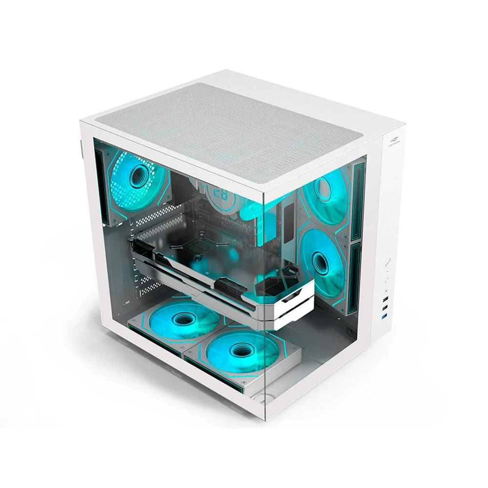 Imagem 3 de 5 do produto Gabinete Gamer C3tech Aquarius Mt-g920wh Sem Fonte Branco