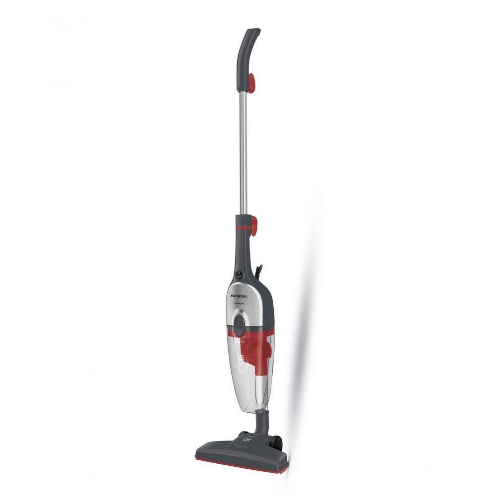 Aspirador De Pó Vertical Mondial 1550w Cinza Com Inox 220v