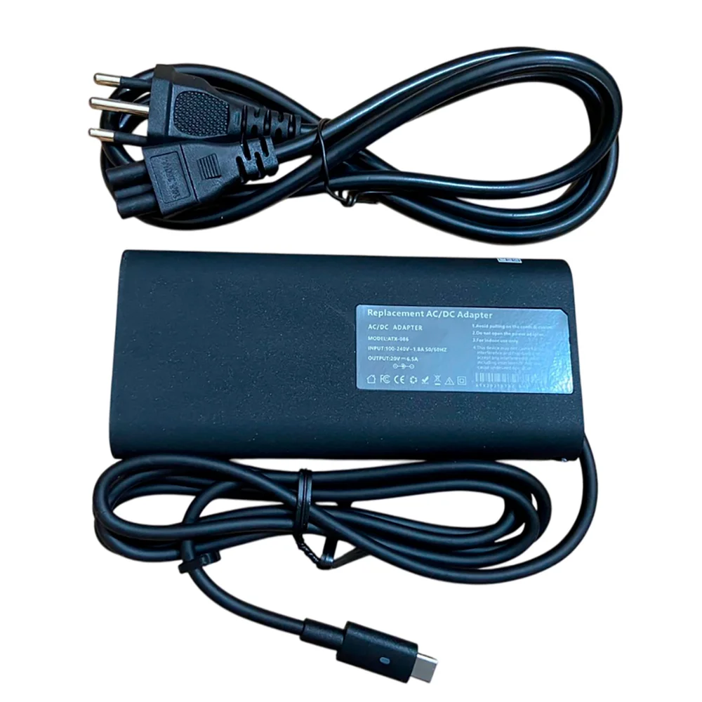 Fonte Carregador Para Notebook 20v 6.5a 130w Tipo C Atx-086 Fonte Carregador Para Notebook 20v 6.5a 130w Tipo C Atx-086