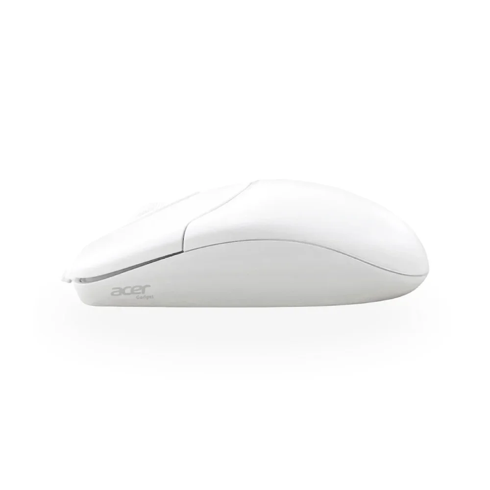 Imagem 2 de 3 do produto Mouse Optico Para Computador Modelo Acer M117 Com Fio Usb White Cor:branco