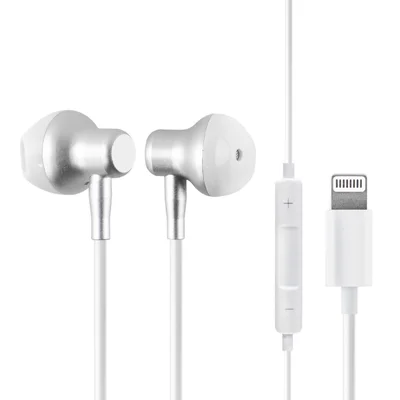 Fone De Ouvido Com Fio 1.2m Yookie Xp210 Lightning - Branco