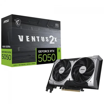 Placa De Video RTX5050 8GB Gddr6 128bits Msi Ventus 2x Oc 912-v538-0