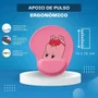 Mousepad Ergonômico Estampado Porco Dance Rosa – Liongames