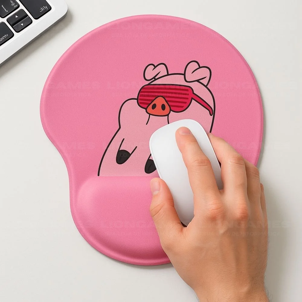 Mousepad Ergonômico Estampado Porco Dance Rosa – Liongames Mousepad Ergonômico Estampado Porco Dance Rosa – Liongames