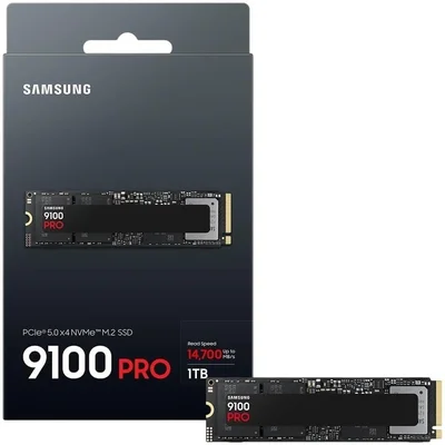 SSD M.2 Nvme Gen5 1TB 14.700mb/s Samsung 9100 Pro 1TB PC / Ps5 / Playstation 5 SSD PCie 5.0 Gen 5 - Mz-vap1t0bam