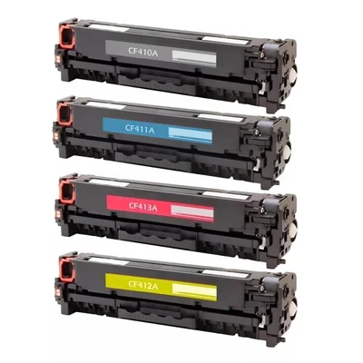 Kit Toner Compatível Hp Ce410a Ce411a Ce412a Ce413a | M451 | M351 | M475 | M451dw | Ollix