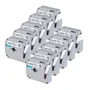 Kit Com 10 Fitas Brancas Rotulador Brother Compatível Mk 231
