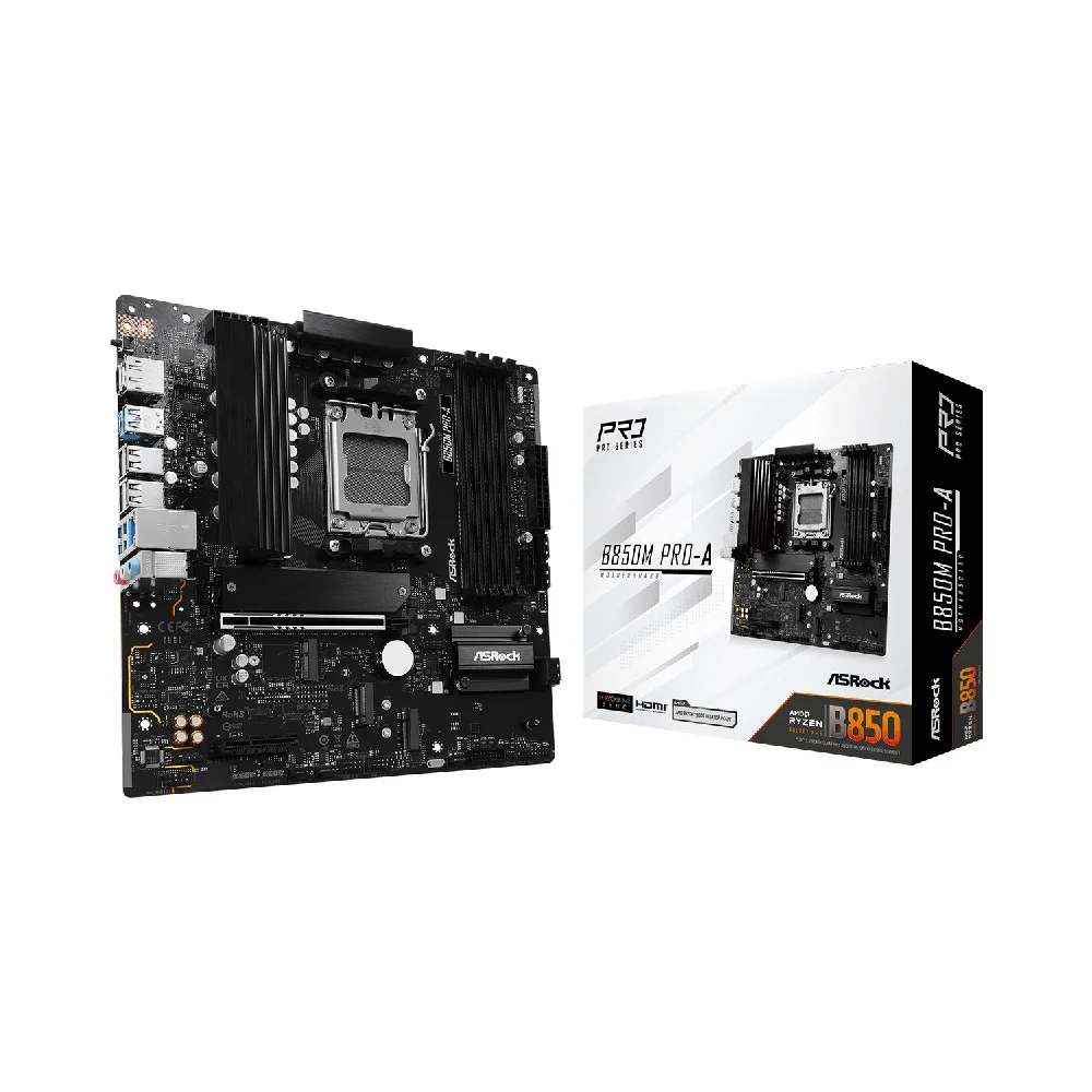 Placa Mãe Asrock B850m Pro-a Am5 4xDDR5 Chipset B850 Matx