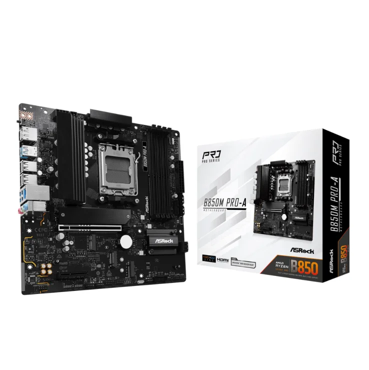 Placa Mãe Asrock B850m Pro-a, Amd Am5, Matx, Ddr5 - B850m Pro-a 4