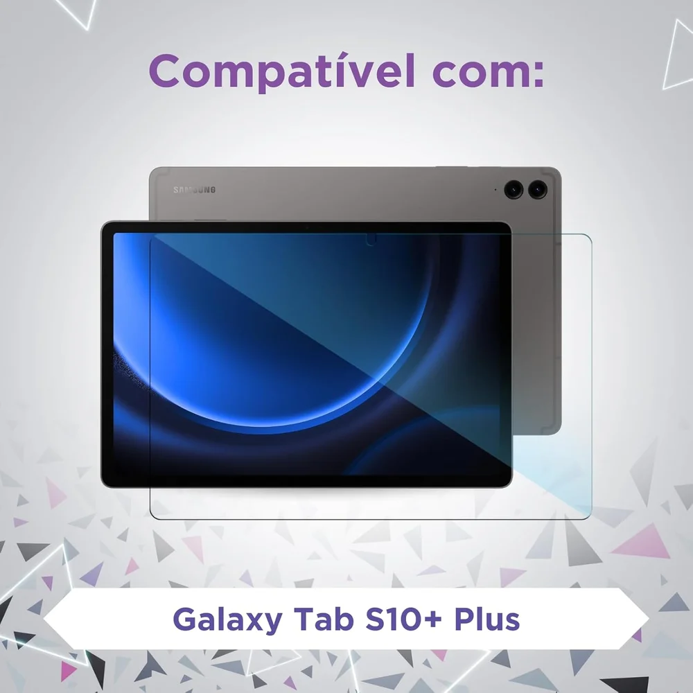 Imagem 2 de 5 do produto Película De Vidro Temperado Para Galaxy Tab S10+ Plus, 12.4"