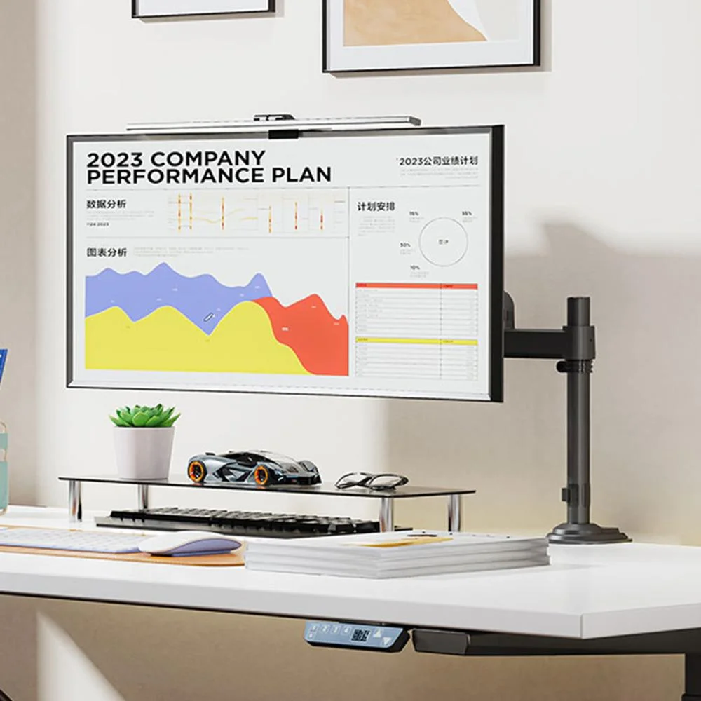 Imagem 2 de 5 do produto Braço Gamer Para Monitor 17’’ A 30’’, Suporte De Mesa, Vesa, Altura Ajustável