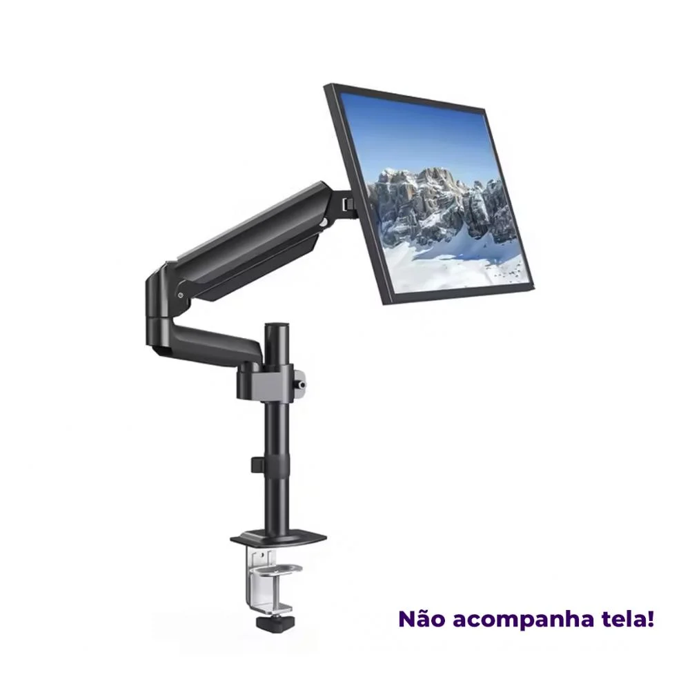 Imagem 4 de 5 do produto Braço Gamer Para Monitor 17’’ A 30’’, Suporte De Mesa, Vesa, Altura Ajustável