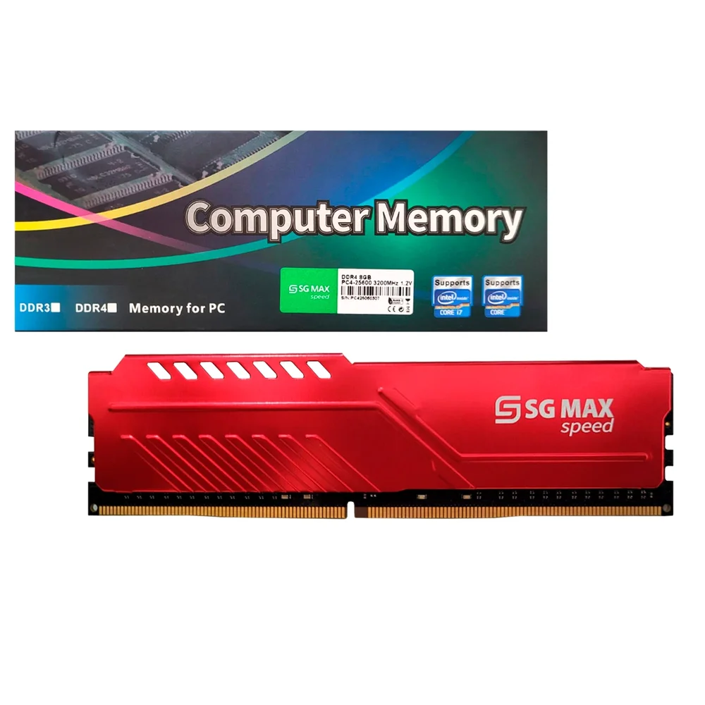 Memoria 8GB Ddr4 3200 Cl 22 1.2v Desktop Udimm Dissipador Sgm8gl3200cl22dh Sgmax