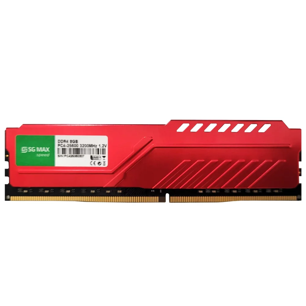 Imagem 2 de 4 do produto Memoria 8GB Ddr4 3200 Cl 22 1.2v Desktop Udimm Dissipador Sgm8gl3200cl22dh Sgmax