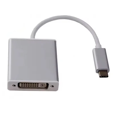 Cabo Adaptador Usb-c 3.1 Tipo C Macho X Dvi Fêmea De 20 Cm