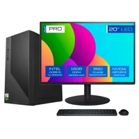 "Computador Completo Bluepc Pro - Intel Core i5 11400f (11ª Geração), 16gb Ddr4, SSD 512gb, Gráficos Geforce, Fonte 500w, WINDOWS 11 Pro, Monitor  20"""